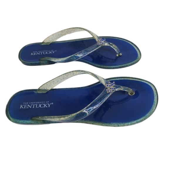 The University Of Kentucky Women's Flip Flops Plastic/Glitter Size 36 (US-5) - Picture 7 of 10